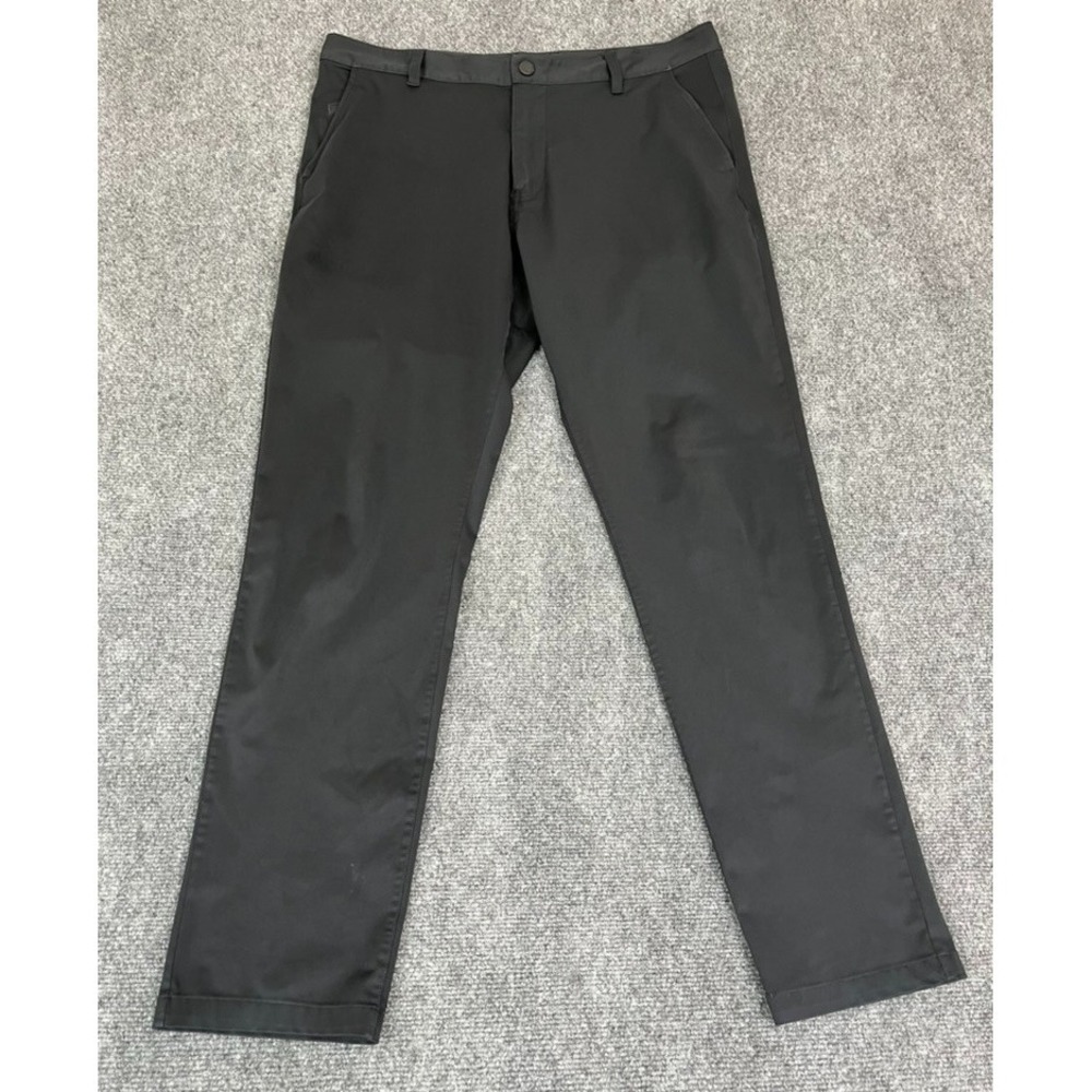 Rhone Commuter Slim Pants Mens Black Chino Golf Performance Straight leg Size 36